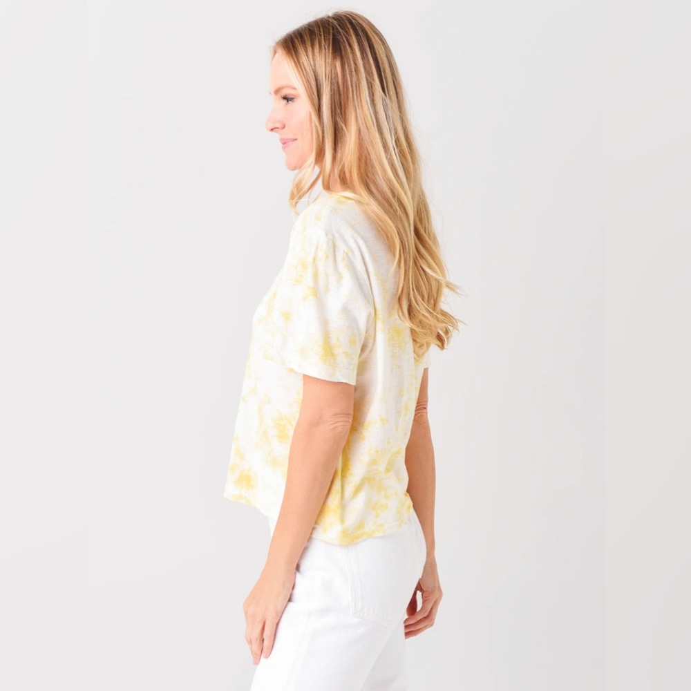 Loveshackfancy Calix Tee Lemon Drop Sz Xs - image 5